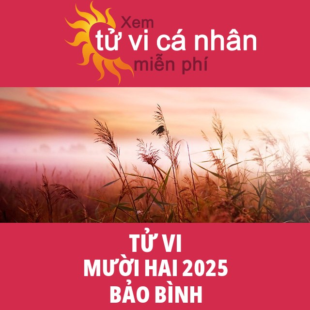 Tử vi Bảo Bình Mười Hai 2025