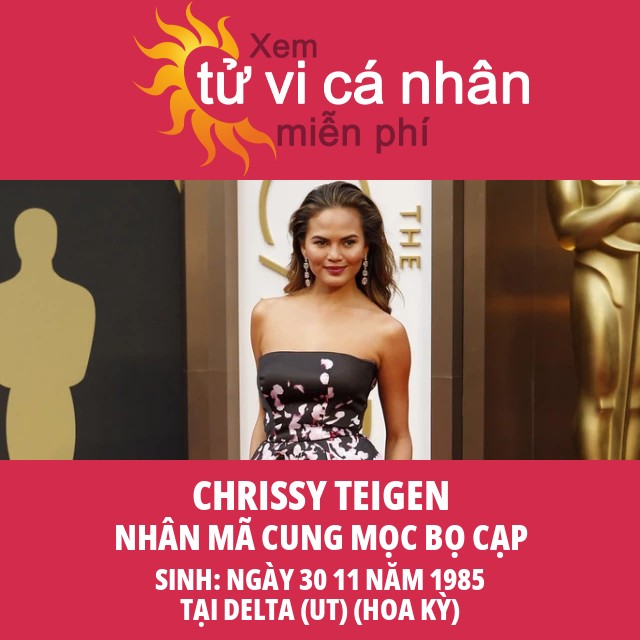 Chrissy Teigen: Ngôi sao nổi bật của cung Nhân Mã