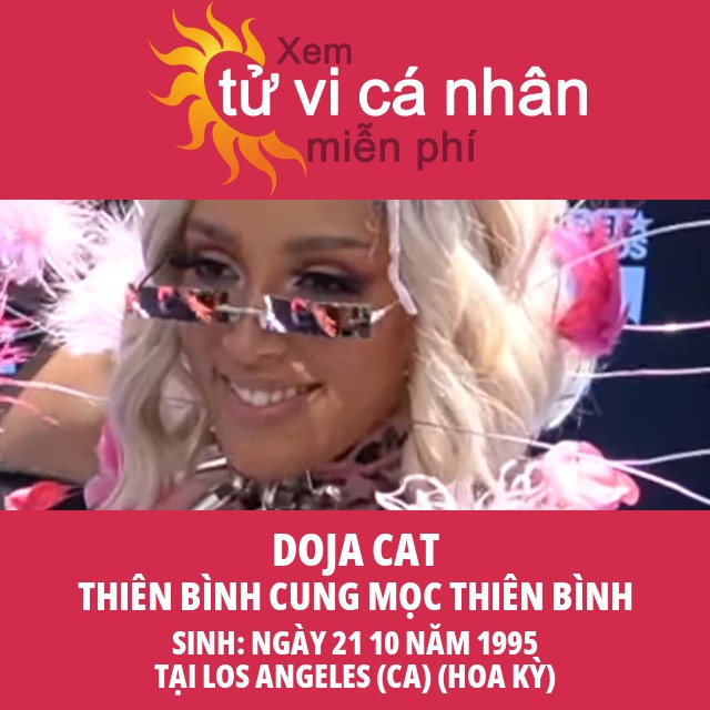 Hồ sơ Chiêm Tinh Cung Thiên Bình của Doja Cat