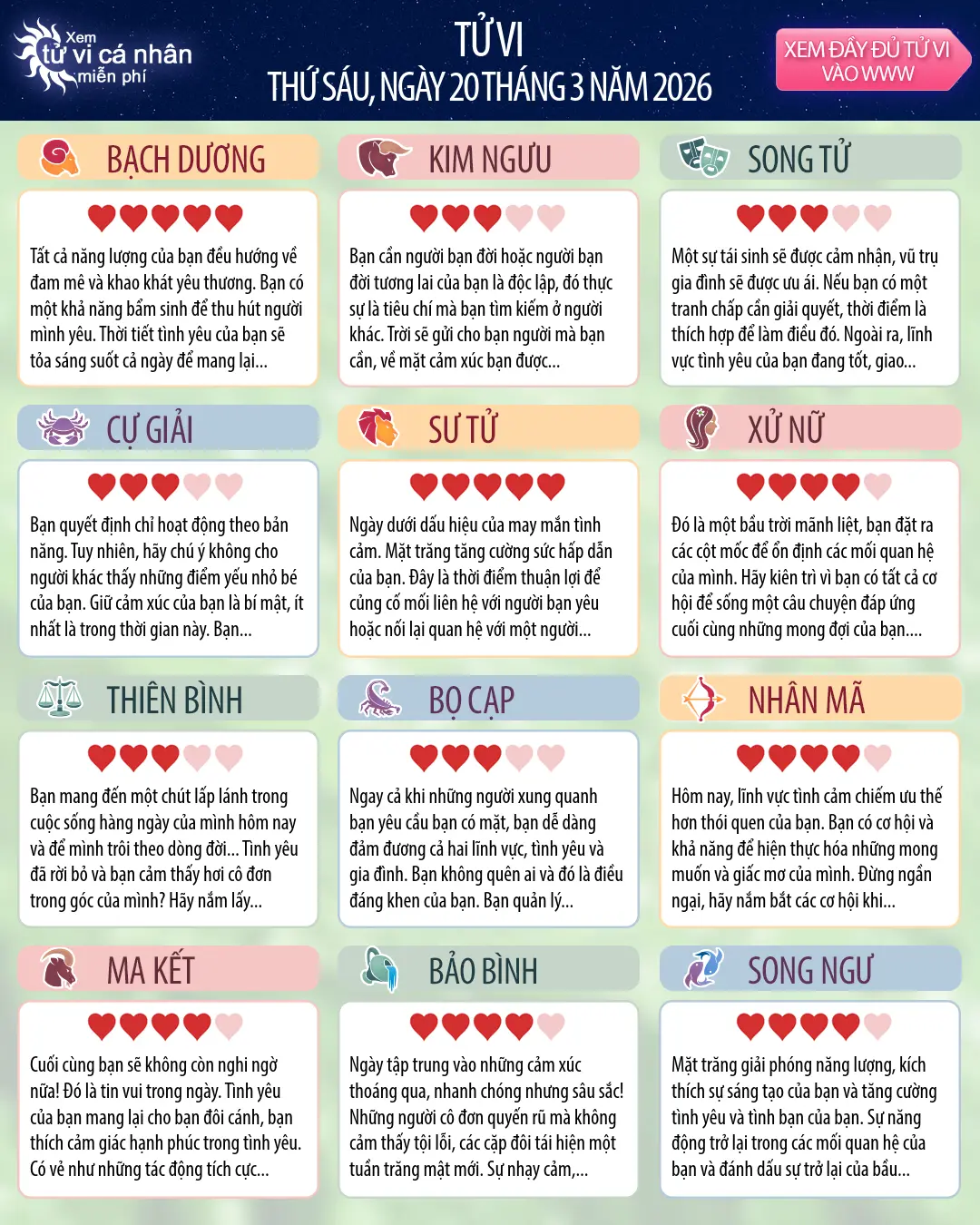 Kim Ngưu: tử vi của bạn cho 22, tháng 3 năm 2026
