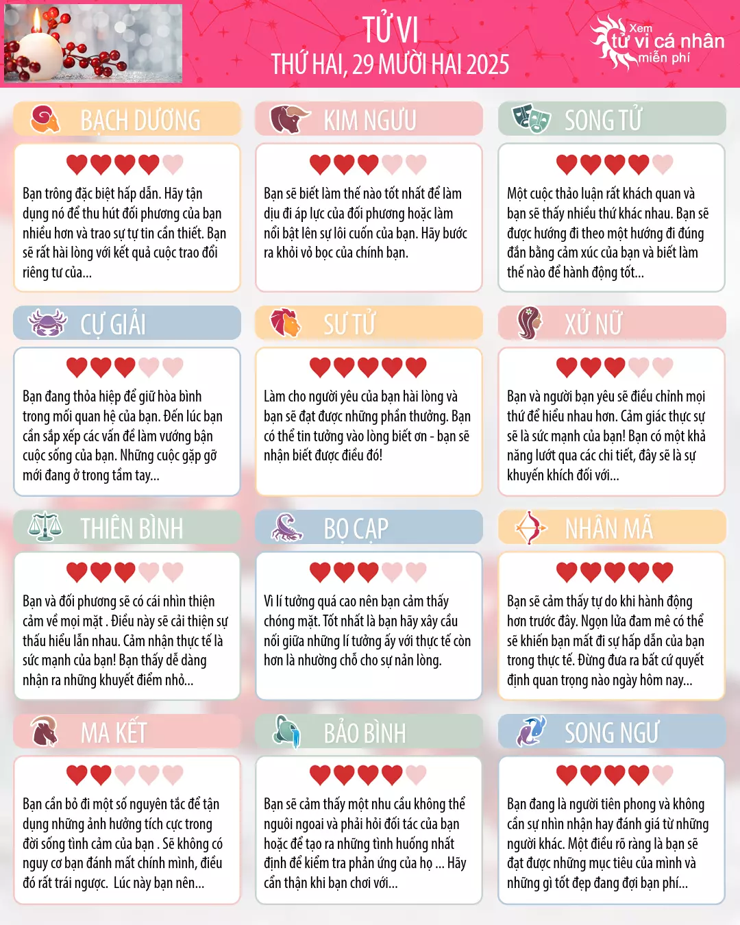 Thiên Bình: tử vi ngày mai của bạn, 30, tháng 12 năm 2025