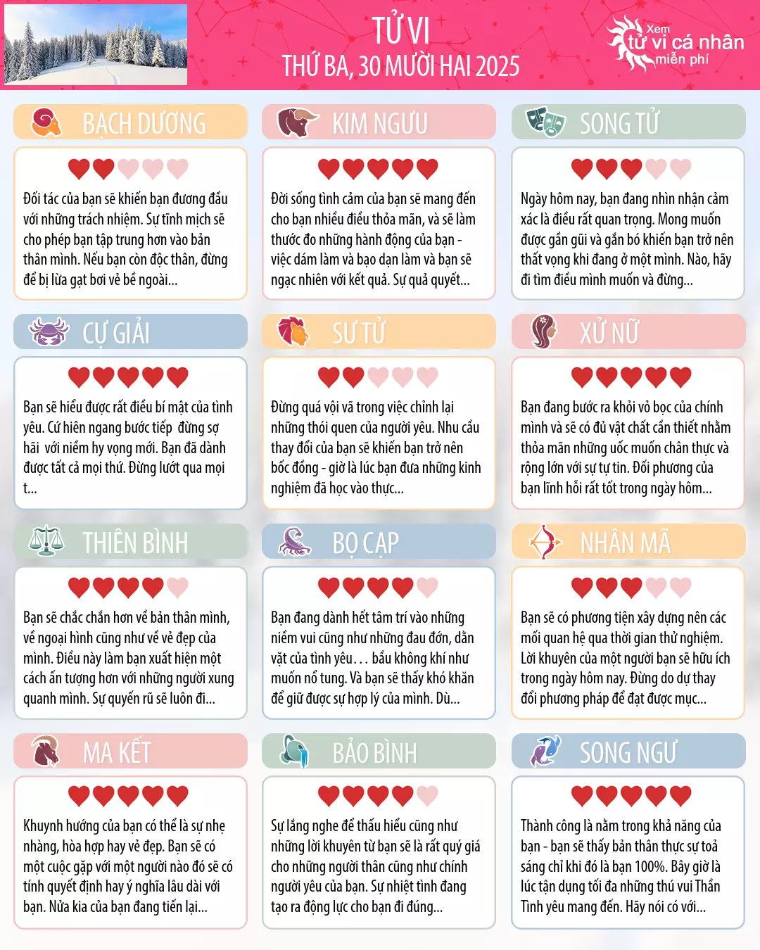 Song Ngư: tử vi của bạn cho 1, tháng 1 năm 2026